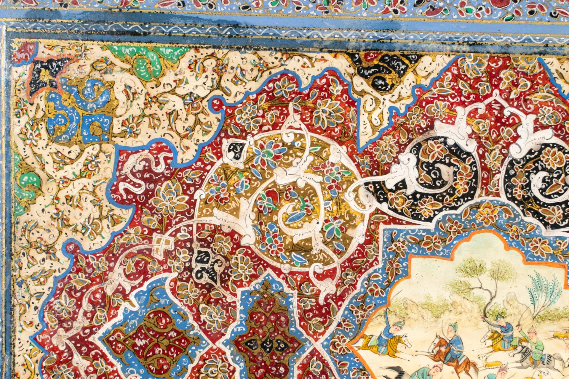 Arte Islamica Album with a Safavid style papier machè colourful coverPersia, early 20th century . - Bild 4 aus 4