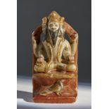Arte Indiana A polychrome marble figure of Brahma India, 19th century .