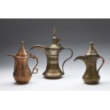 Arte Islamica Three metal jugs Afghanistan or Kashmir, late 19th - early 20th century .