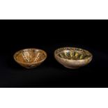 Arte Islamica Two pottery bowls Iran and possibly Southern Italy, 10th and 15th century .