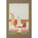 Arte Indiana A nobleman during prayer Northern India, late 18th-19th century Opaque pigments height