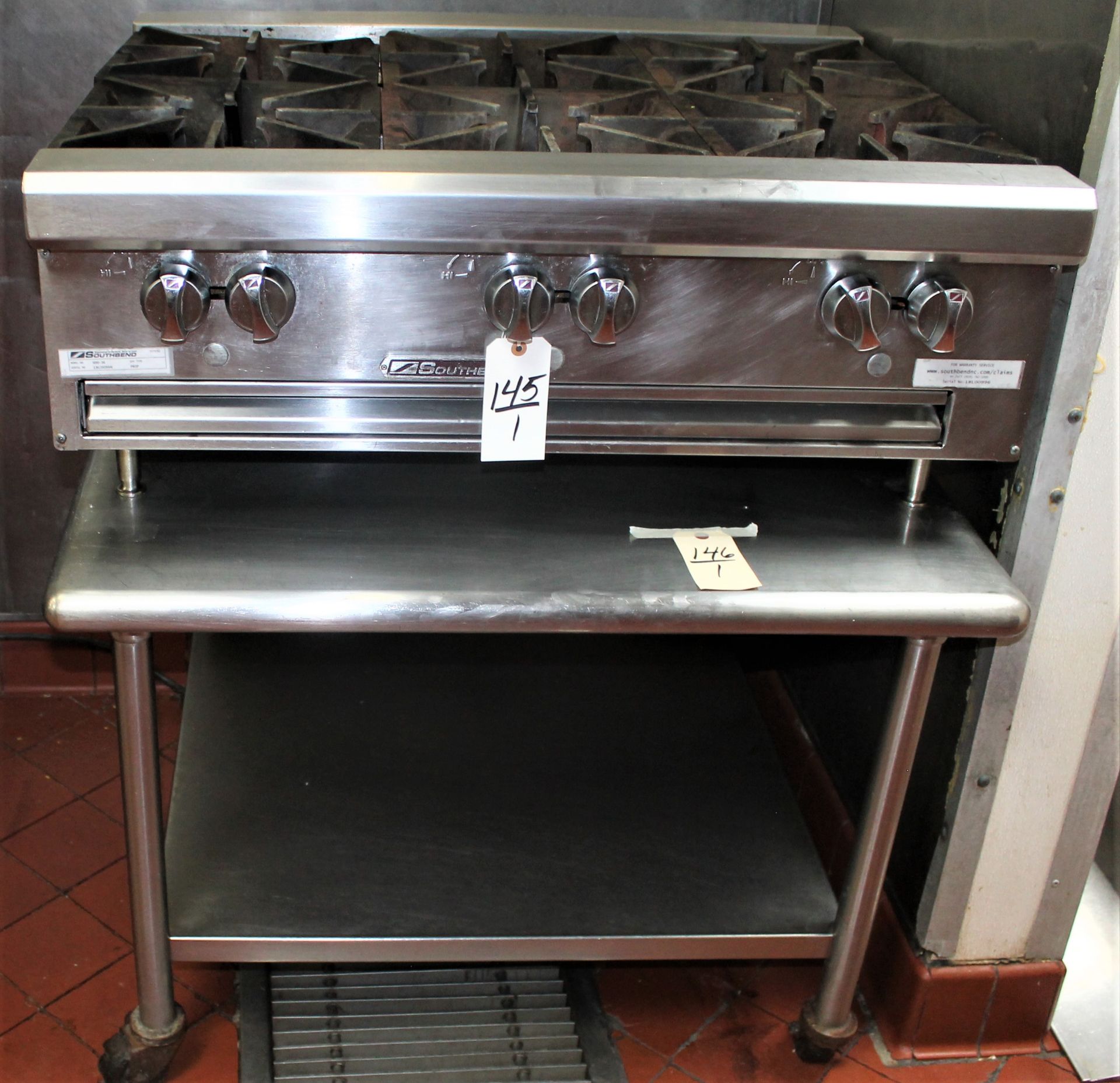 SOUTH BEND 6BRNR COOKTOP STOVE