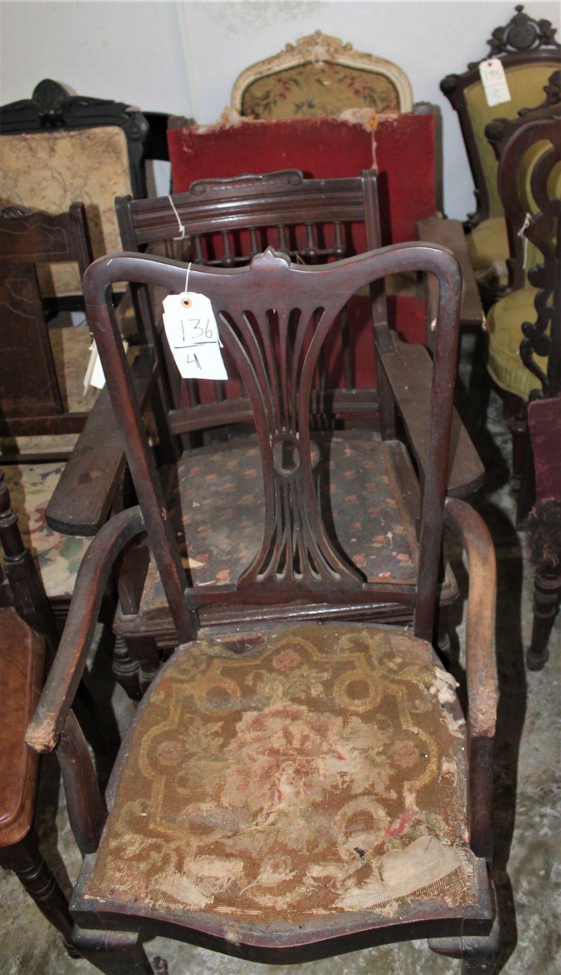 ASSORTED ARM CHAIRS