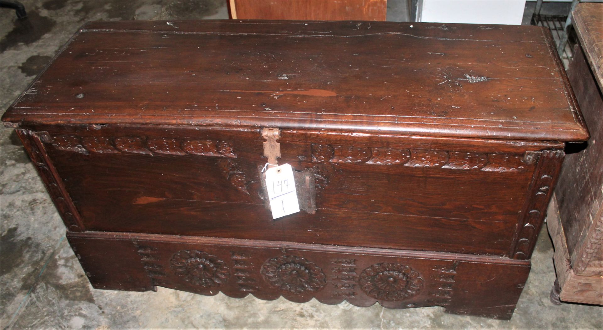 SPANISH 19TH CENTURY TRUNK