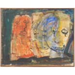 Ben Shahn Abstract Painting of Faces