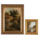 2 European School Signed Oil Landscape Paintings