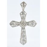 14K Gold & Diamond Cross Pendant w/ 10K Gold Chain