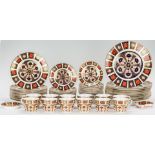 62 Pcs. Royal Crown Derby Old Imari Dinnerware