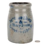 Bayless McCarthy & Co. Stoneware Advertising Jar