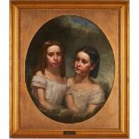 John Francis O/C Portrait Painting, Two Sisters