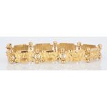 18K Yellow Gold Pre-Columbian Style Bracelet