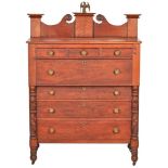 Middle TN Classical Chest of Drawers, Eagle Finial