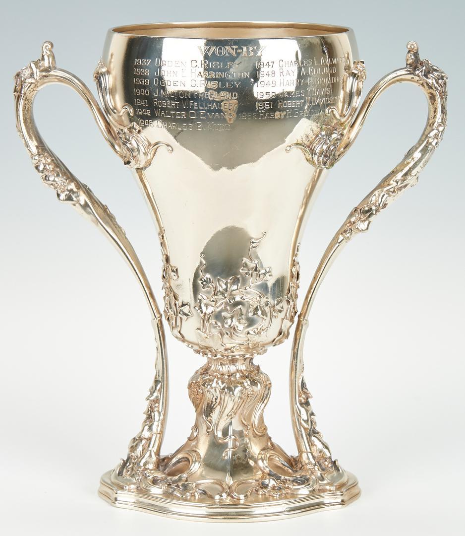 Whiting Art Nouveau Sterling Golf Trophy - Image 5 of 12