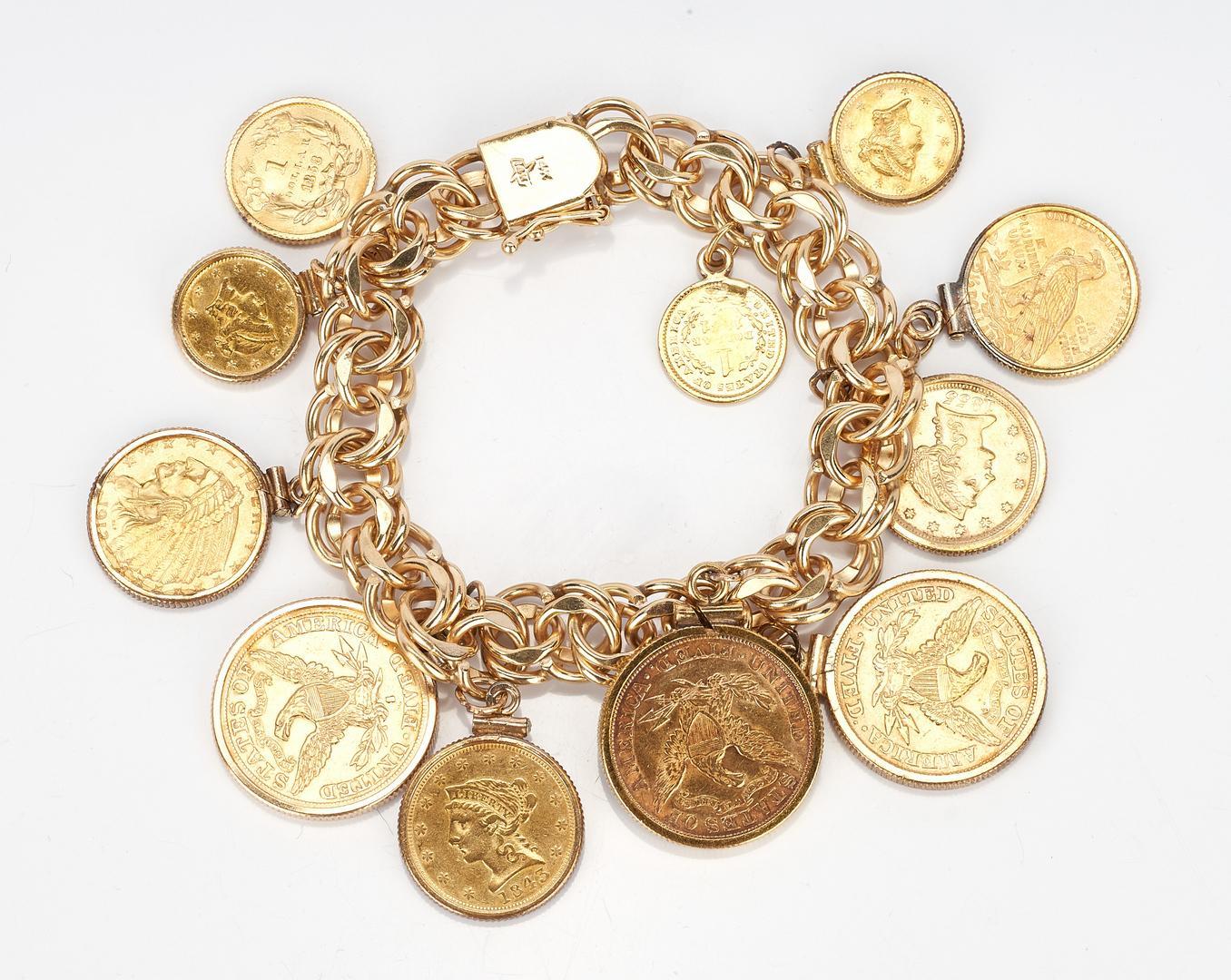 14K Gold Charm Bracelet, 86.2 grams - Image 4 of 11