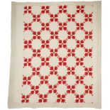 East TN Pieced & Appliqued Quilt, Bear Paw Pattern