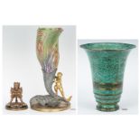 3 Decorative Items, incl. Art Nouveau, Arts and Crafts