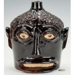 Folk Art KY Face Vessel, Ernest Galloway