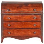 Regency Mahogany Cylinder Desk