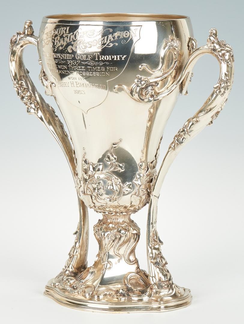 Whiting Art Nouveau Sterling Golf Trophy - Image 2 of 12