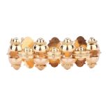 Ladies 18K Tank/Turret Style Bracelet