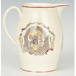 Liverpool Creamware Jug w/ Masonic Imagery