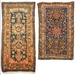 2 Rugs: Caucasian Turkish and Hamadan