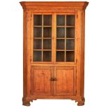 Early East TN Corner Cupboard, Moses Crawford