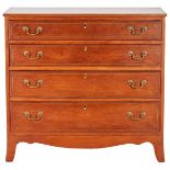 Cherry Hepplewhite Inlaid Chest of Drawers