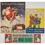 3 U. S. World War II War Bonds Posters