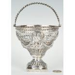18th Cent. English Sterling Silver Pierced Basket