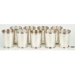 9 International Silver Mint Julep Cups