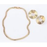 Ladies 14K Gold Snake Chain & Pr. 14K Earrings