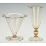 2 Venini Art Glass Items, Vittorio Zecchin