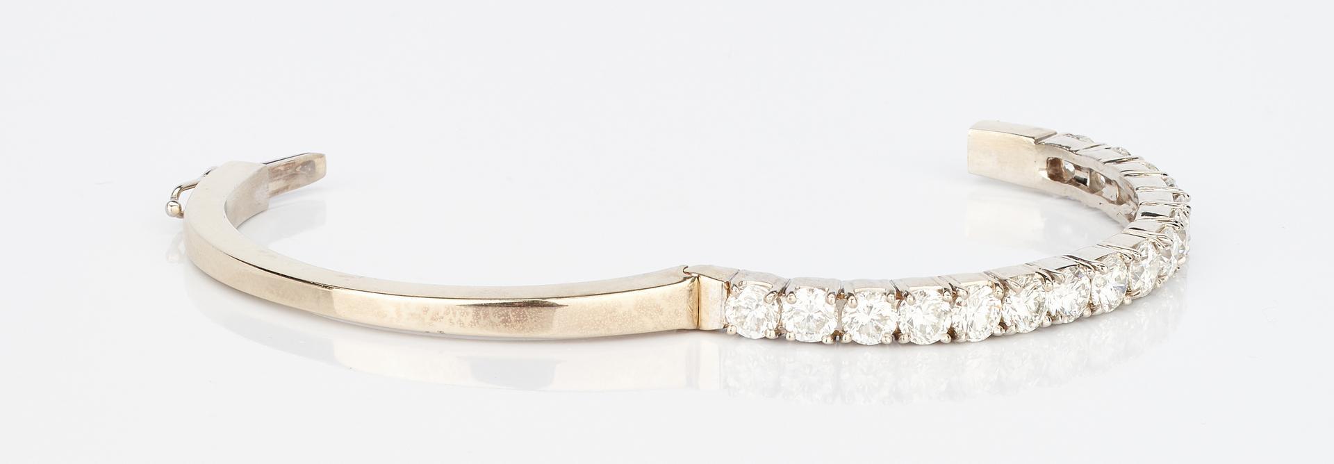 Diamond Bangle Bracelet, 6 ct t.w., 14k - Image 11 of 12