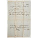 Andrew Johnson Signed Land Grant