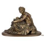 A. Carrier French Bronze of Male Figure