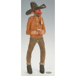 Andy Anderson Carved Cowboy Sculpture