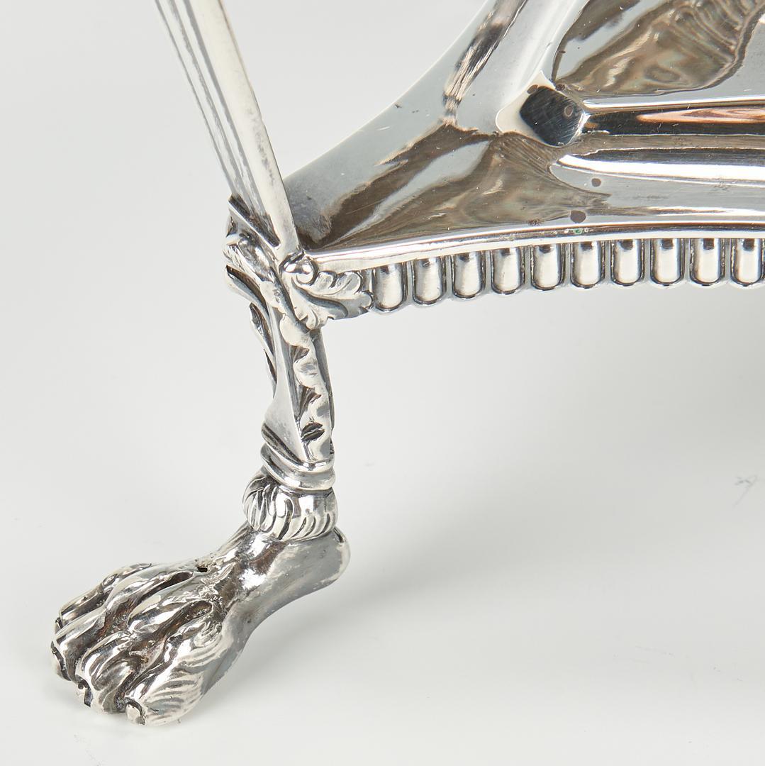Emes & Barnard Georgian Sterling Centerpiece with Cut Glass Bowl - Image 7 of 14