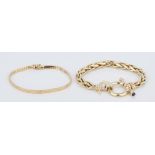 2 Ladies 14K Bracelets