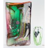 Hawthorne & Nowak Studio Art Glass Vase & Orient and Flume Vase