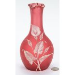 Webb Cameo Glass Vase, attrib. Thomas Webb
