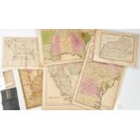 6 mid-19th C. Maps incl. TN & KY Map
