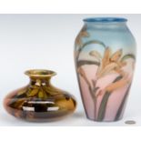 2 Rookwood Artist Signed Art Pottery Vases