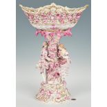 Large Meissen Porcelain Figural Centerpiece