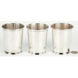 3 Kirk Sterling Silver Mint Julep Cups