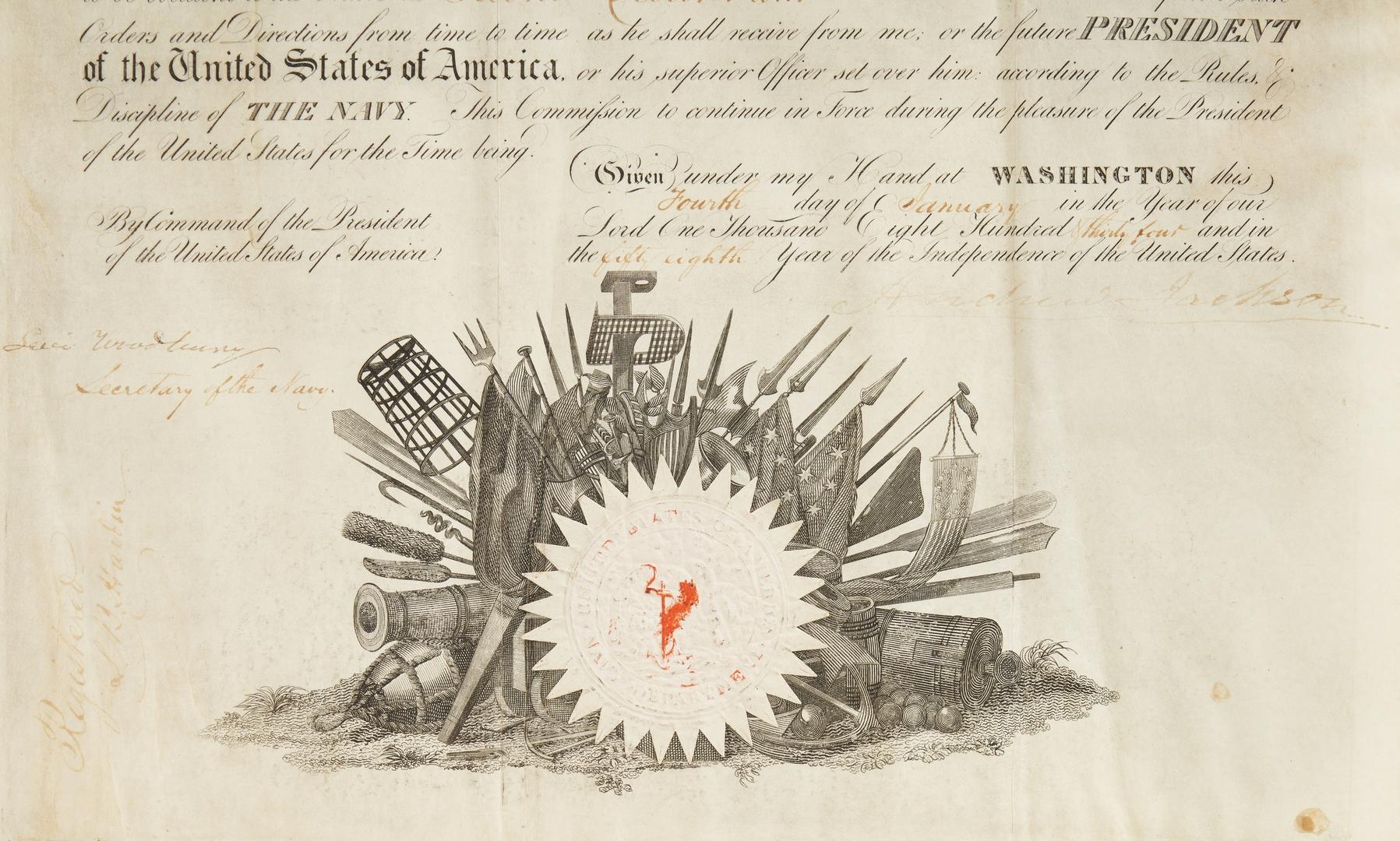 President Andrew Jackson Signed Military Commission + Jackson Book - Image 6 of 18