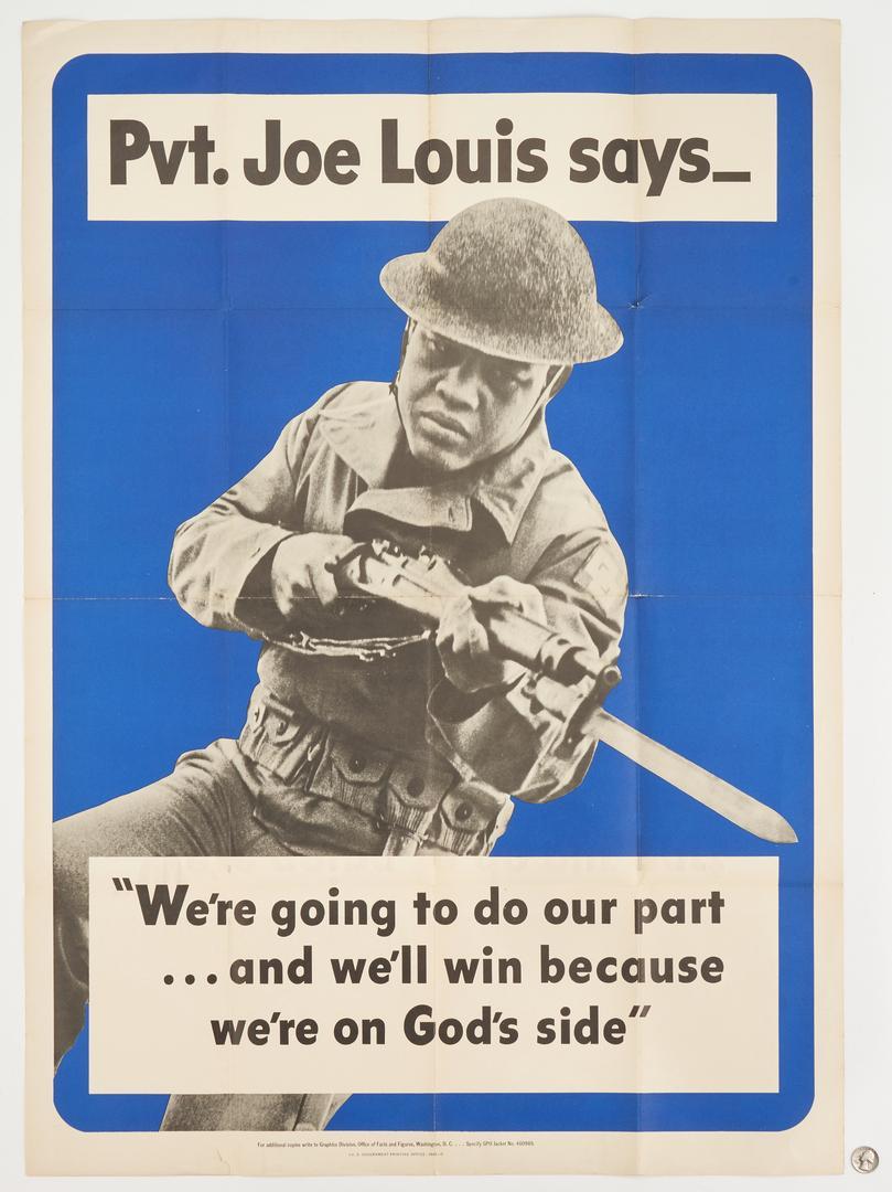 WWII U. S. Propaganda Poster, Joe Louis