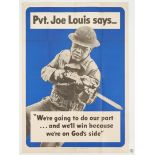 WWII U. S. Propaganda Poster, Joe Louis