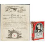 President Andrew Jackson Signed Military Commission + Jackson Book