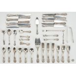 86 Pcs. Asst. Sterling SIlver Flatware, incl. Francis I